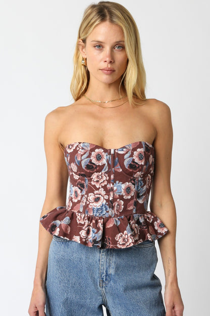 Allie Floral Tube Top