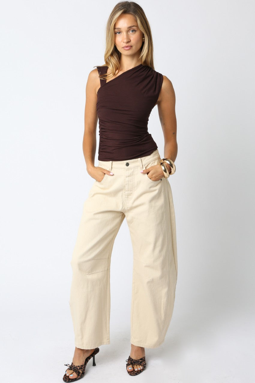 Mia Knit Top - Brown
