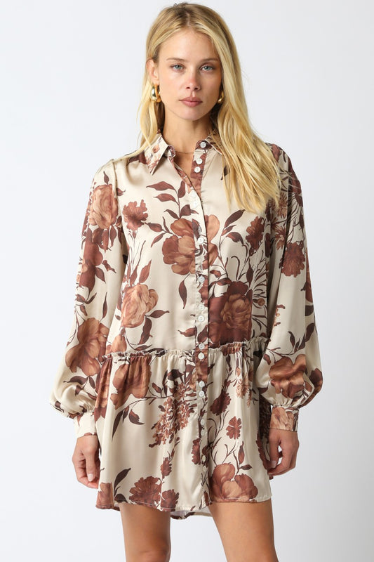 Reina Satin Dress