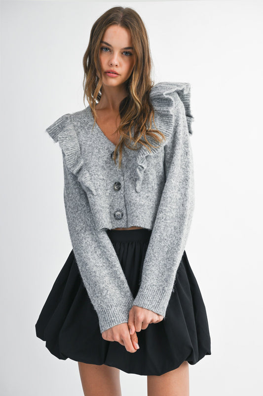 Marianna Ruffle Cardigan