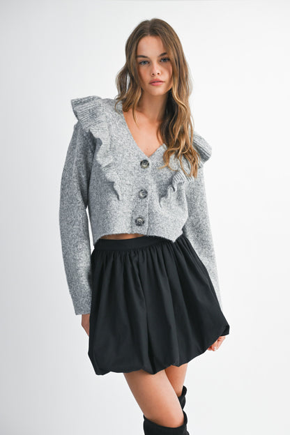 Marianna Ruffle Cardigan