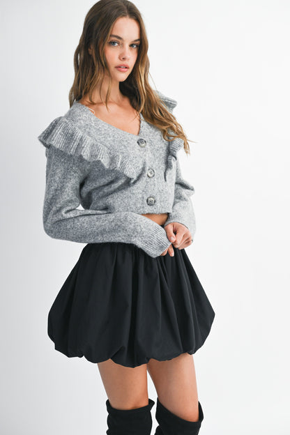 Marianna Ruffle Cardigan