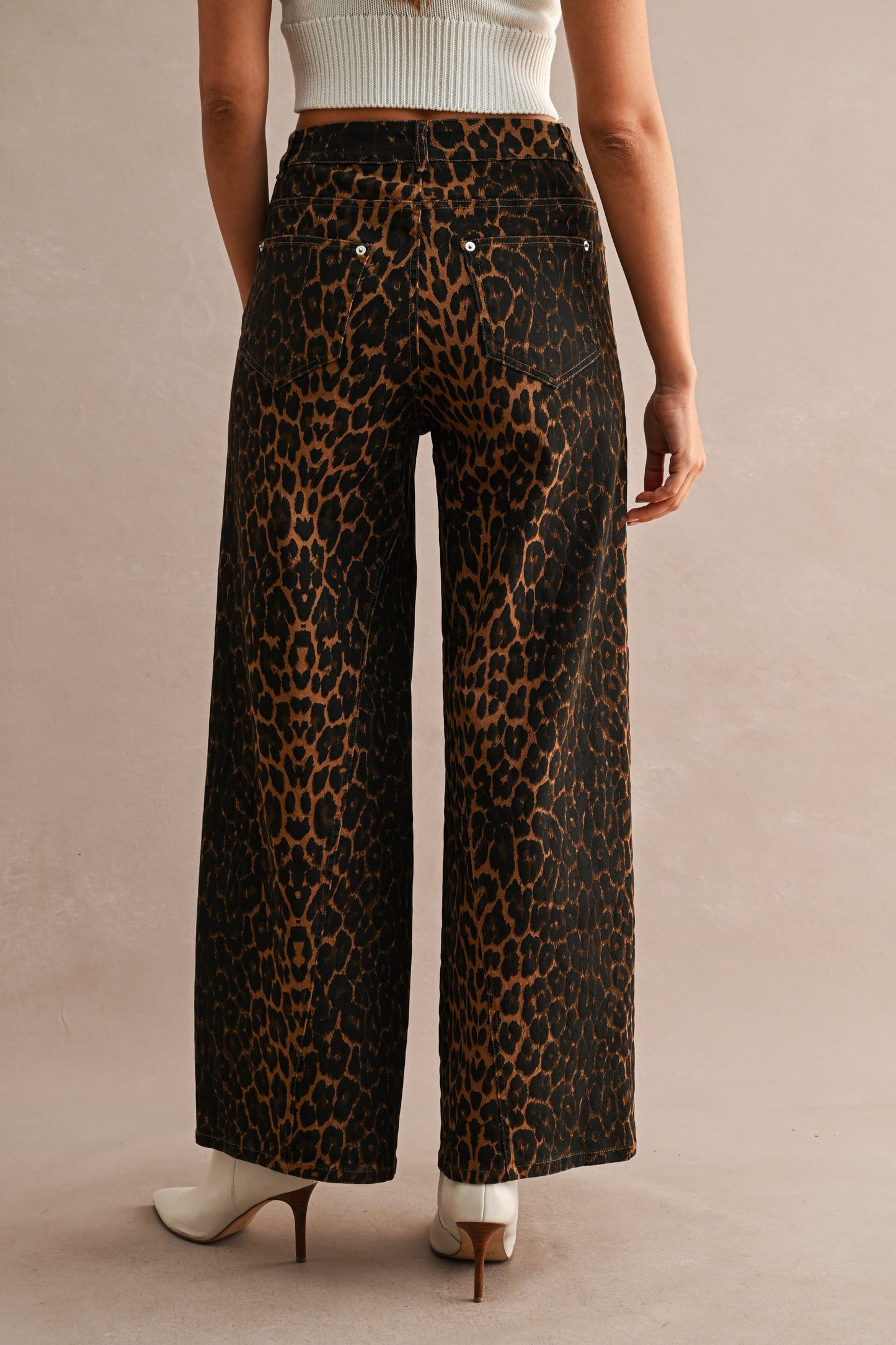 Leopard Wide Leg Pants