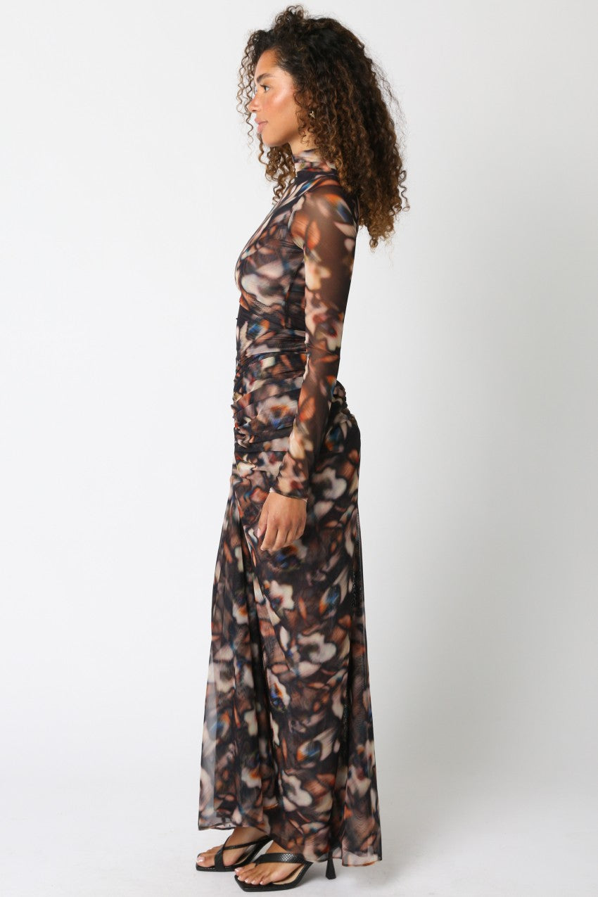 Night Stunner Maxi Dress - Midnight Print