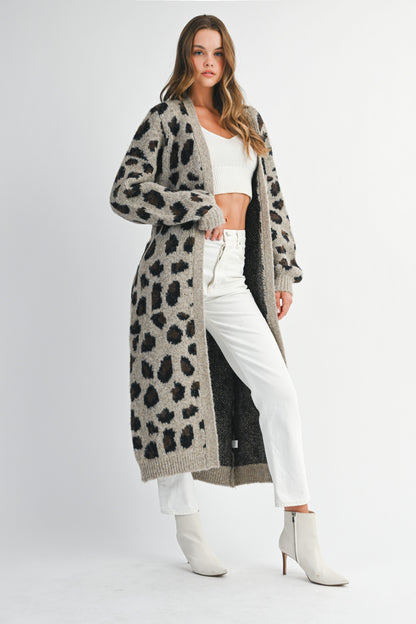 Leopard Print Cardigan