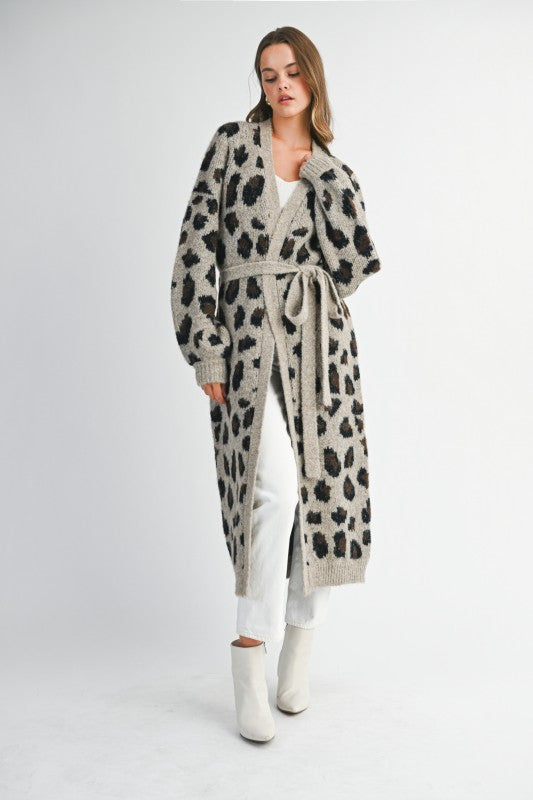 Leopard Print Cardigan