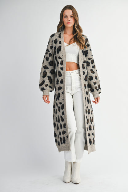 Leopard Print Cardigan