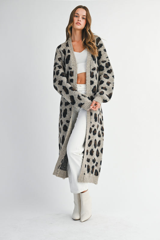 Leopard Print Cardigan