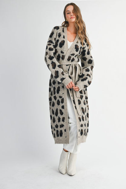 Leopard Print Cardigan