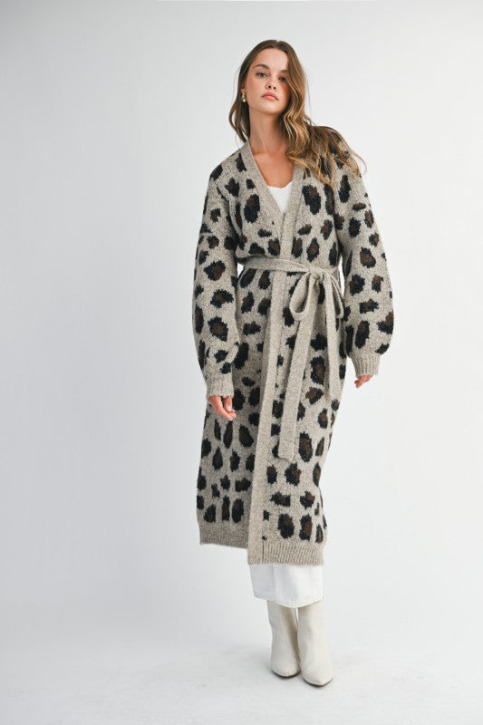 Leopard Print Cardigan