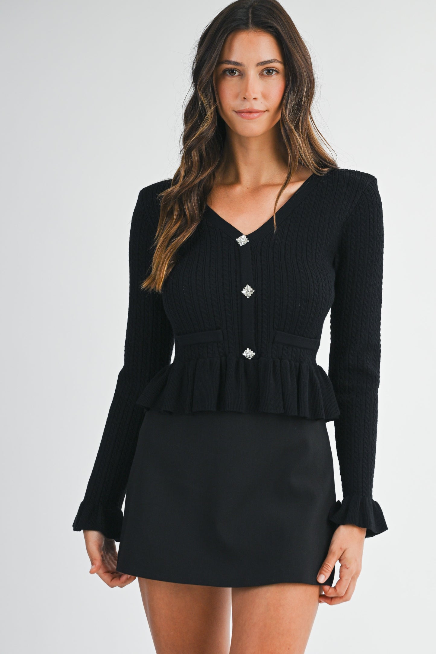Juliette Peplum Knit Top