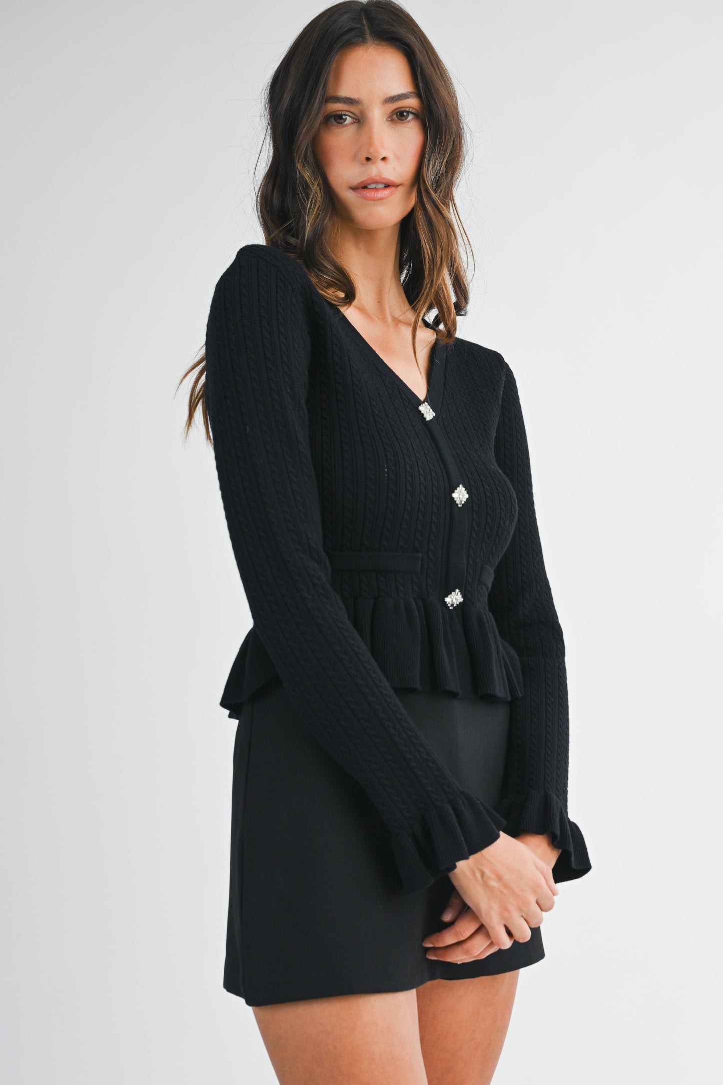 Juliette Peplum Knit Top