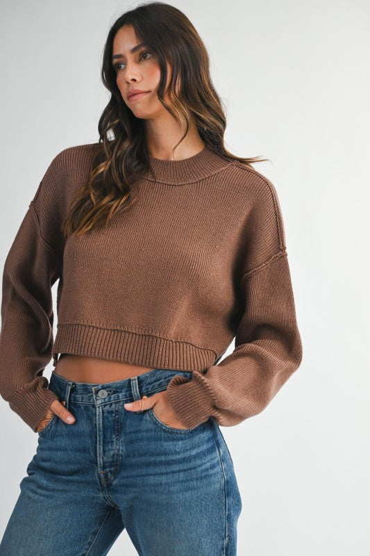 Fiona Crop Knit Sweater