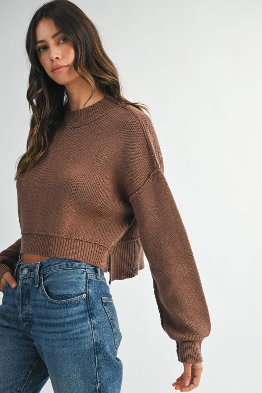 Fiona Crop Knit Sweater
