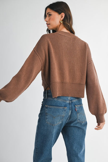 Fiona Crop Knit Sweater