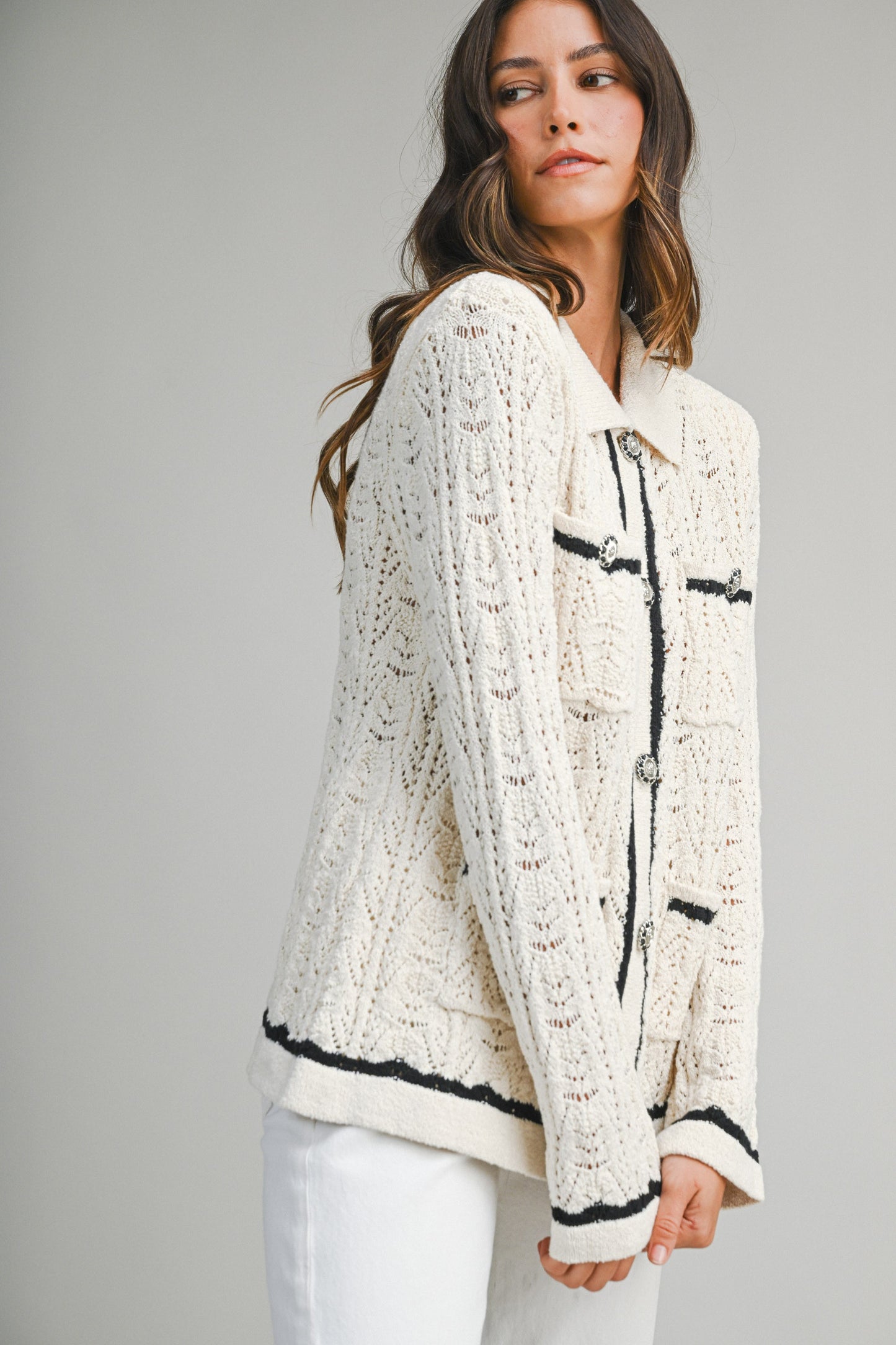 Eleanor Knit Cardigan Top
