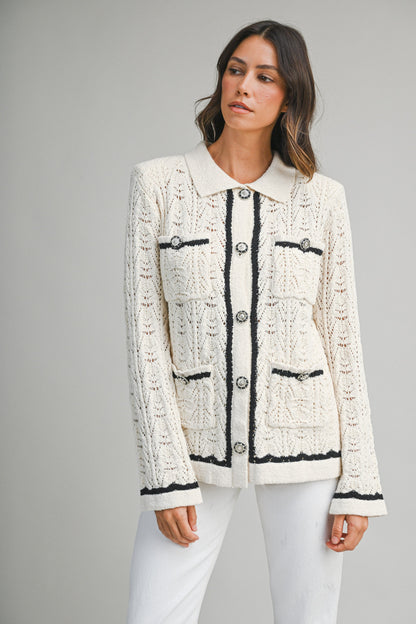 Eleanor Knit Cardigan Top