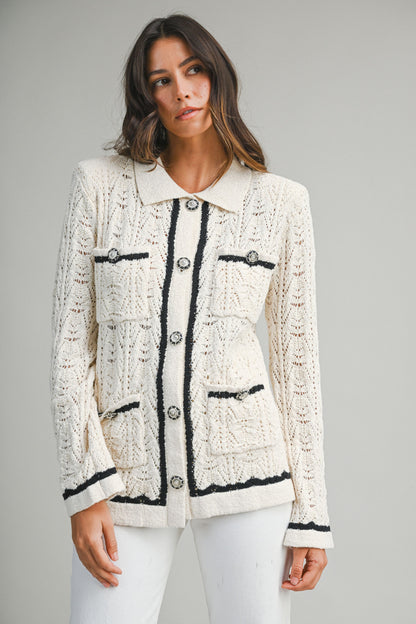 Eleanor Knit Cardigan Top