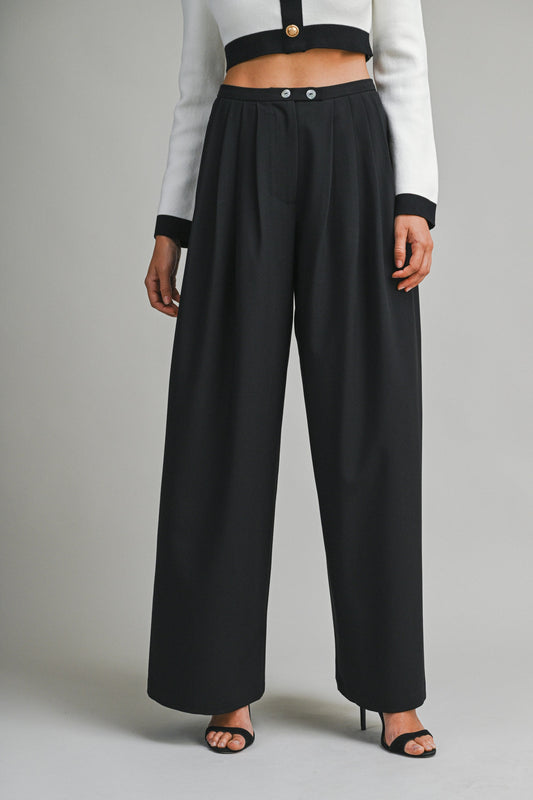 High Waisted Pleated Pant