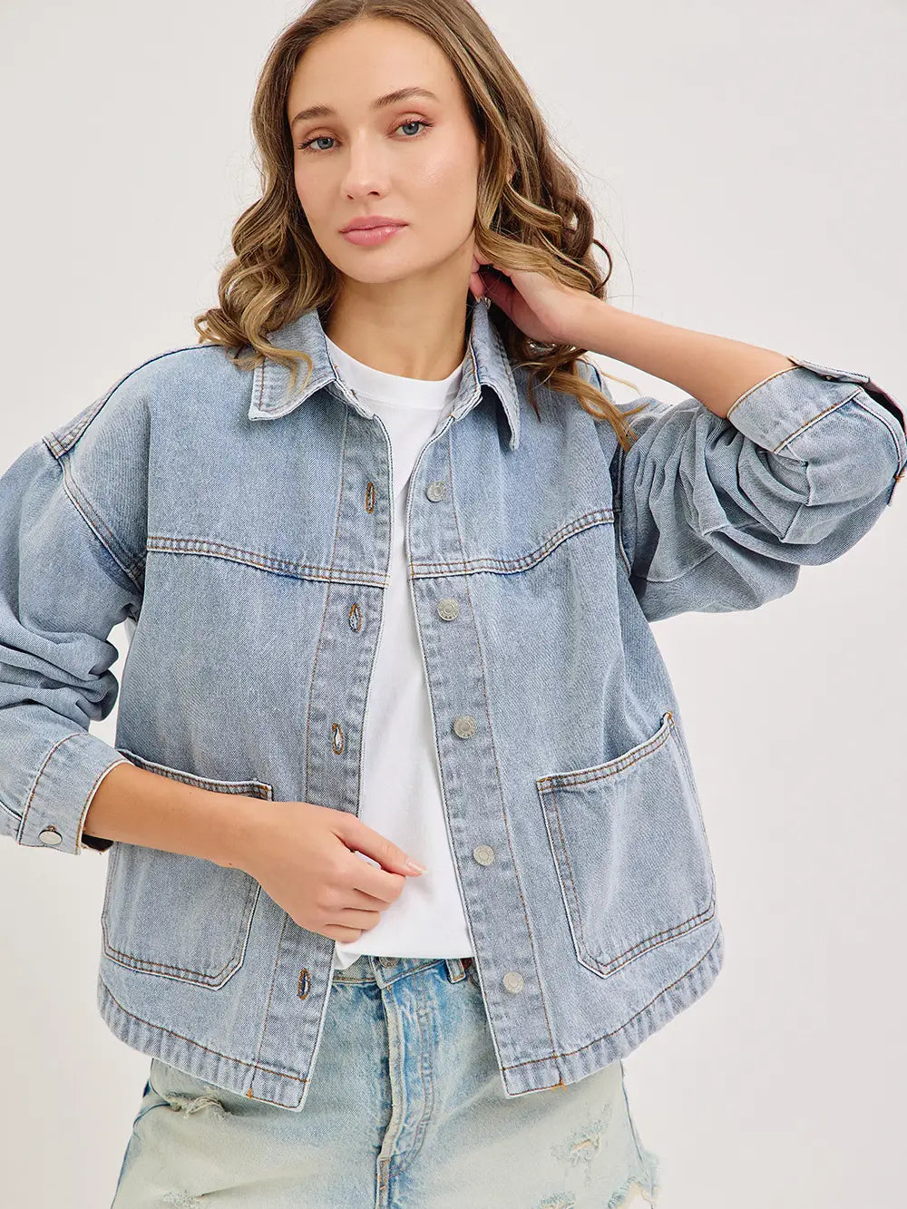 Patch Pocket Denim Jacket