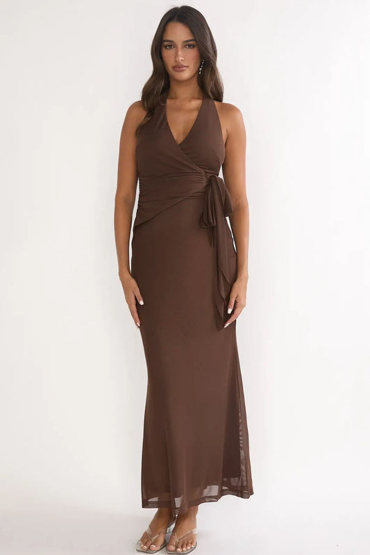 Sofia Wrap Maxi Dress