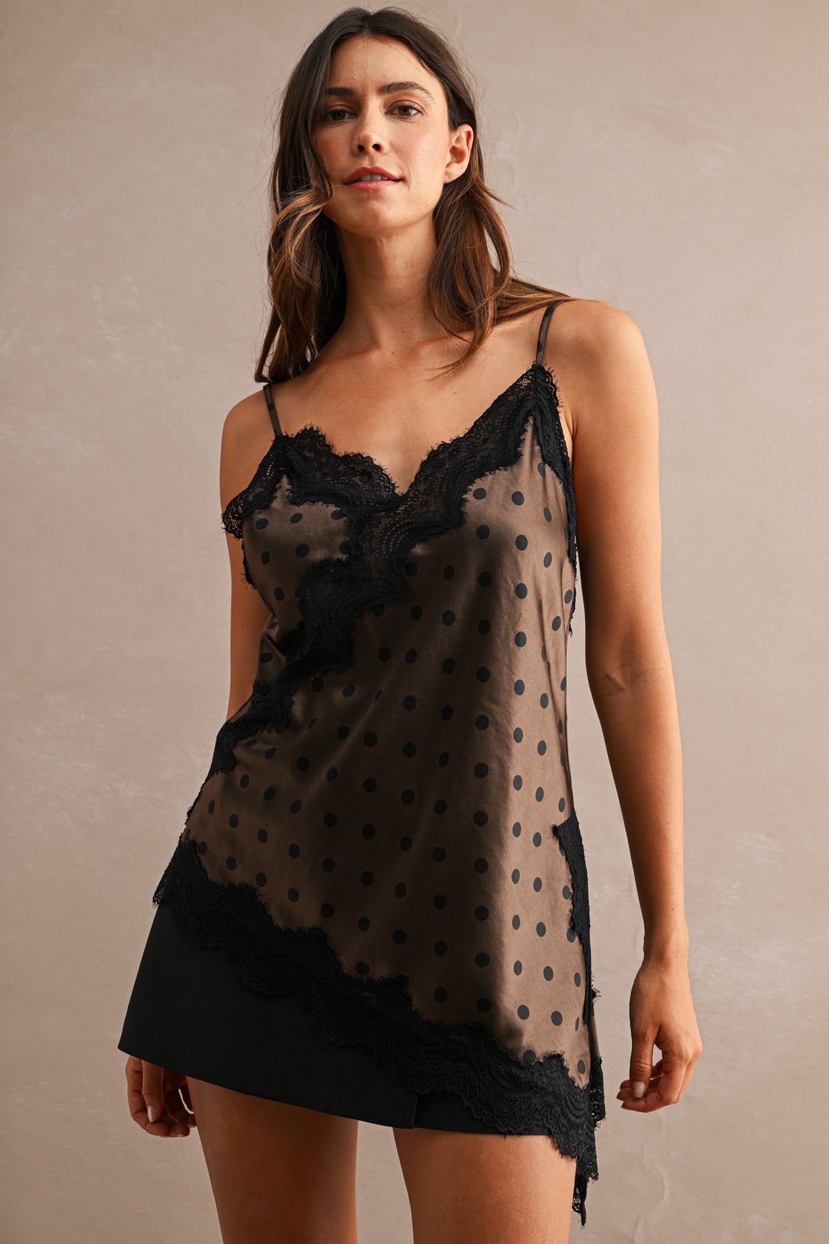 Cora Lace Trim Cami Tank