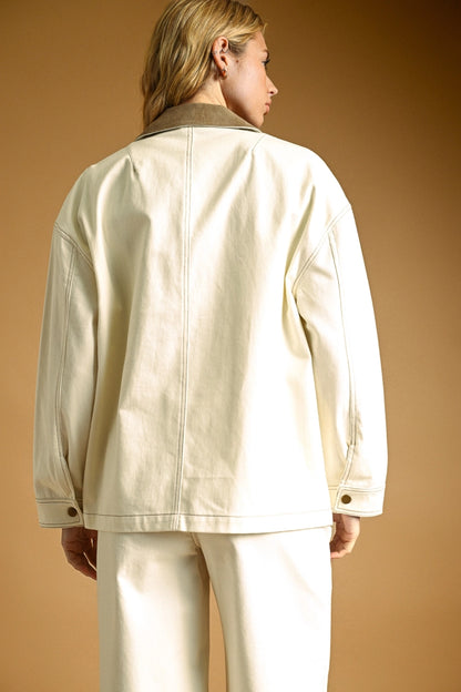 Corduroy Collar Barn Jacket