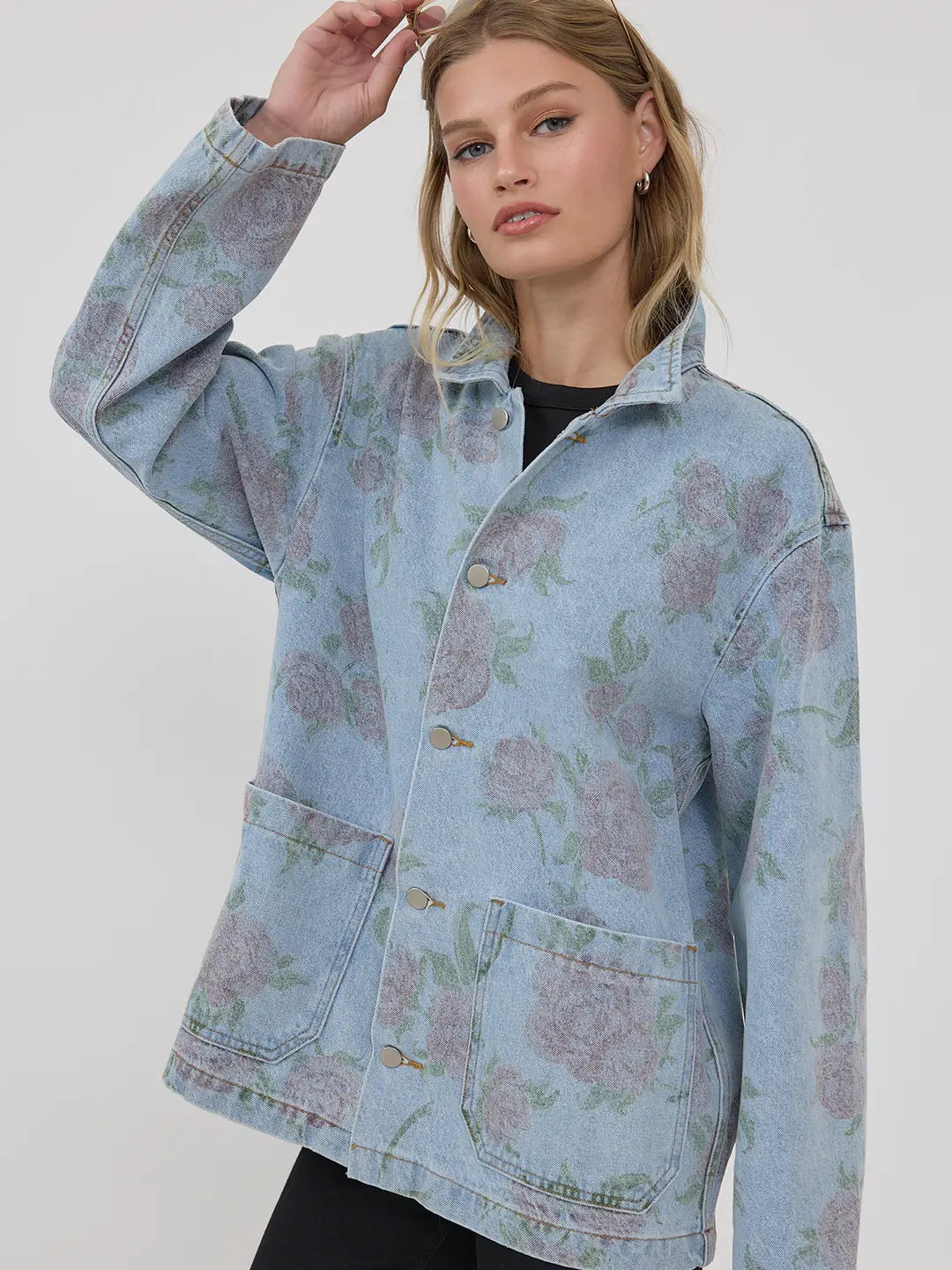 Eryna Floral Denim Jacket