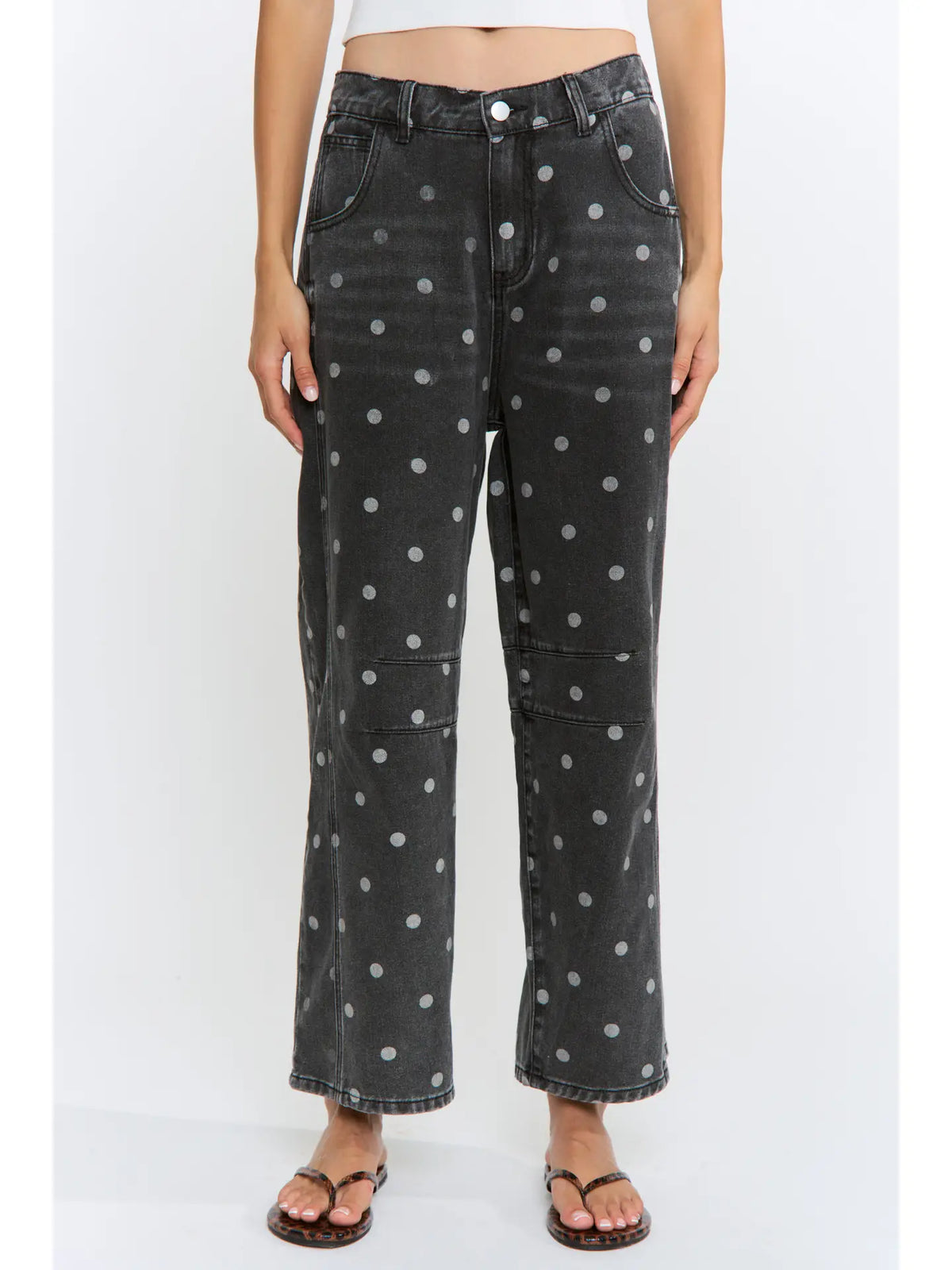 Darcy Polka Dot Denim Pants