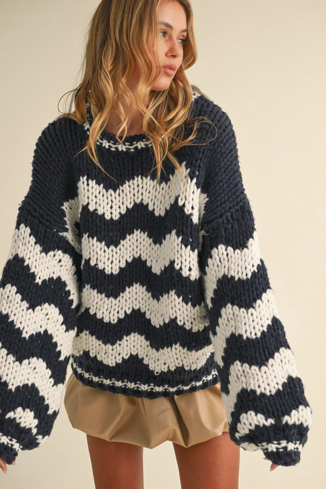 Chevron Oversized Sweater