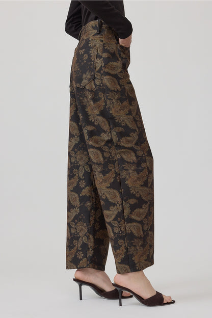 Dark Floral High Rise Pant