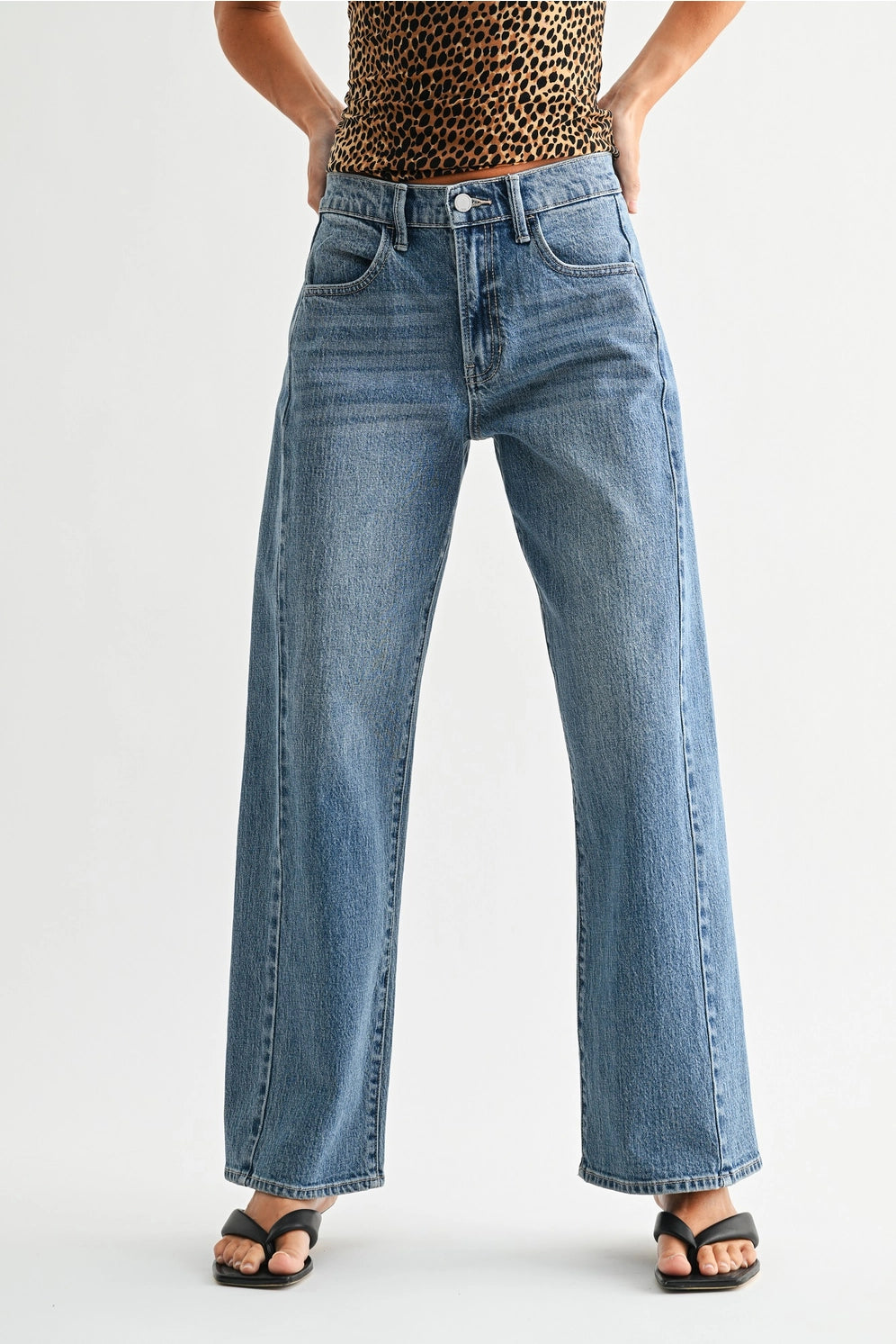 Twisted Stretch Barrel Jean