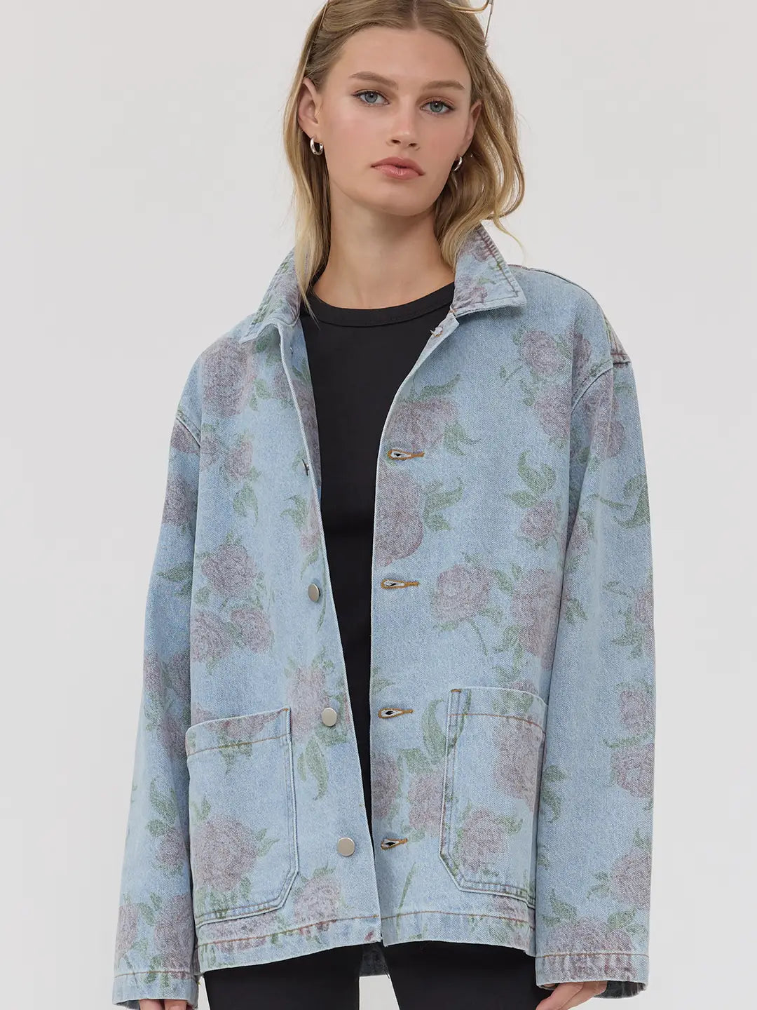Eryna Floral Denim Jacket
