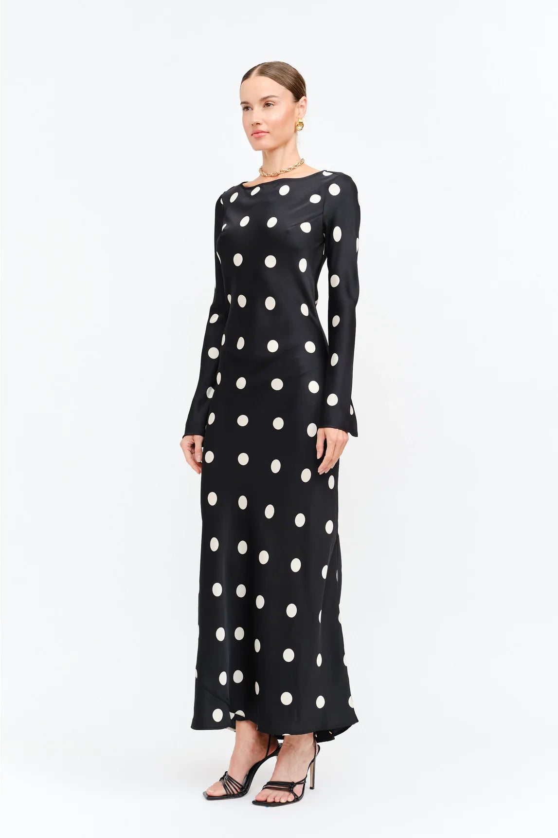 Georgie Satin Bias Dress