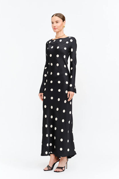 Georgie Satin Bias Dress