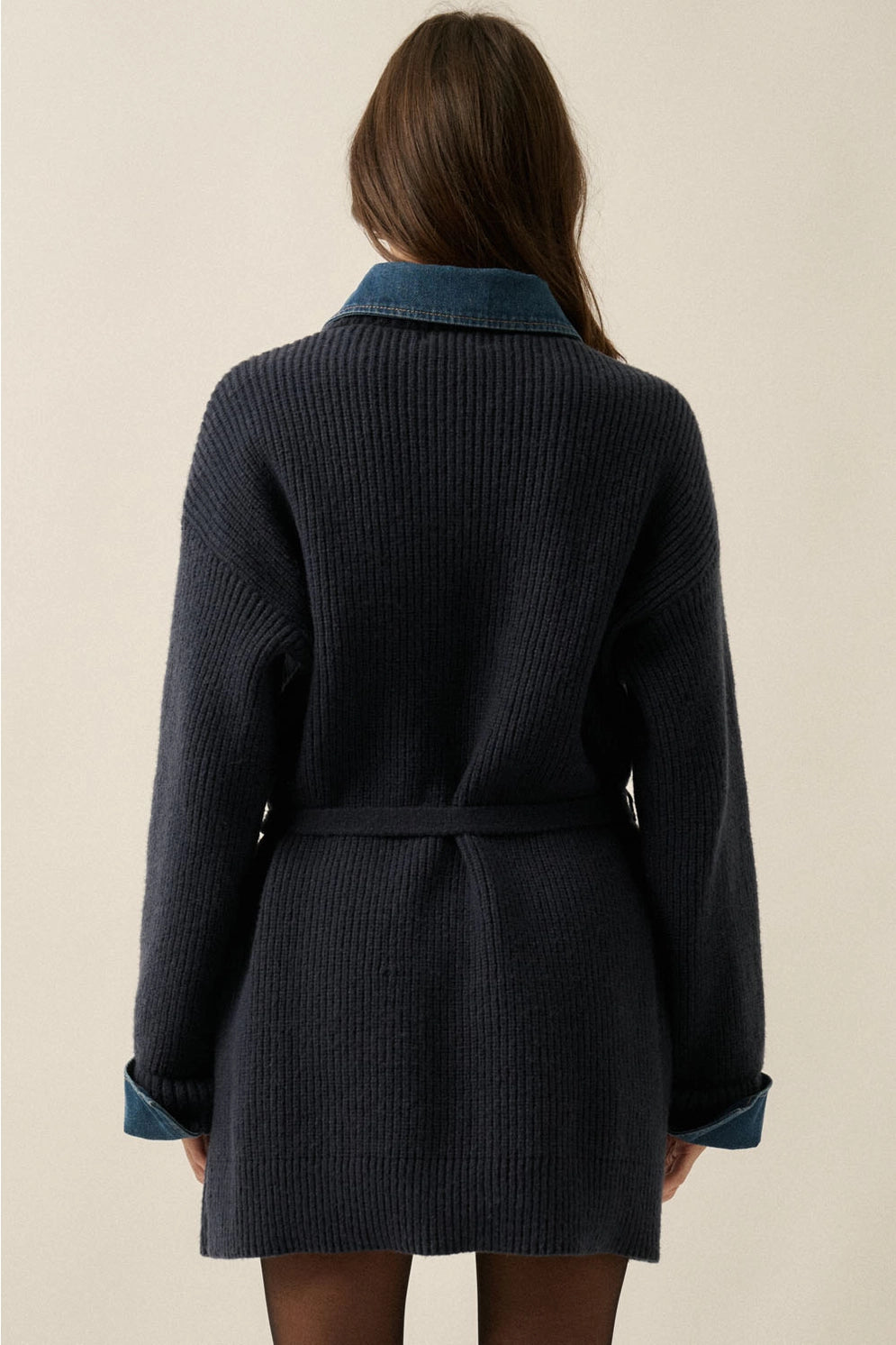 Dane Knit Belted Mini Dress