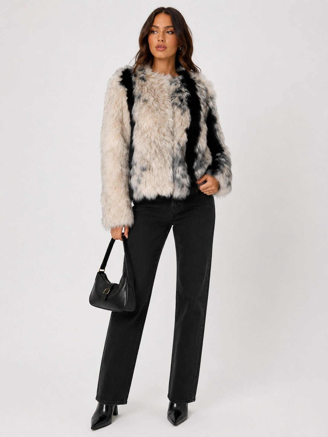 Winter Marble Fur Jacket