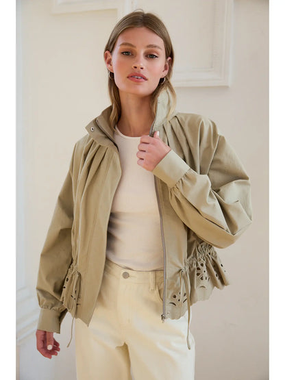 Pleated Scallop Jacket