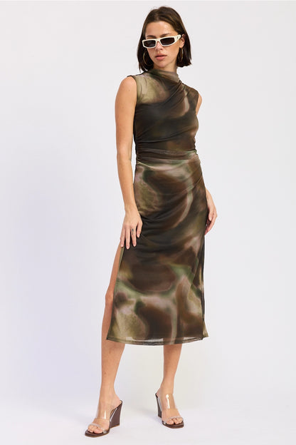 Jada Mesh Midi Dress