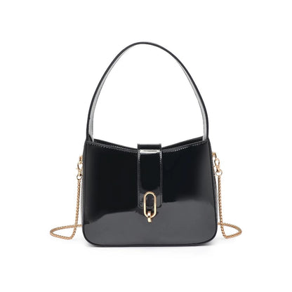 Paige Patent Bag - Black