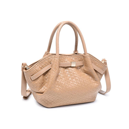 Selena Woven Crossbody - Tan