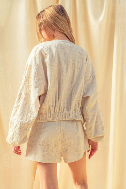 Leland Floral Jacquard Jacket