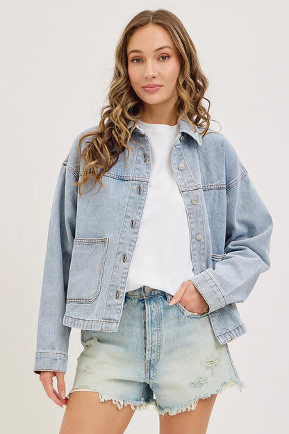 Patch Pocket Denim Jacket