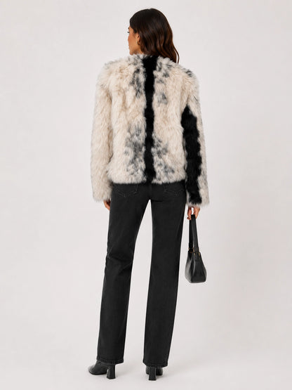 Winter Marble Fur Jacket