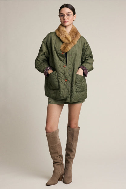 Reversible Quilted Bandana Jacket