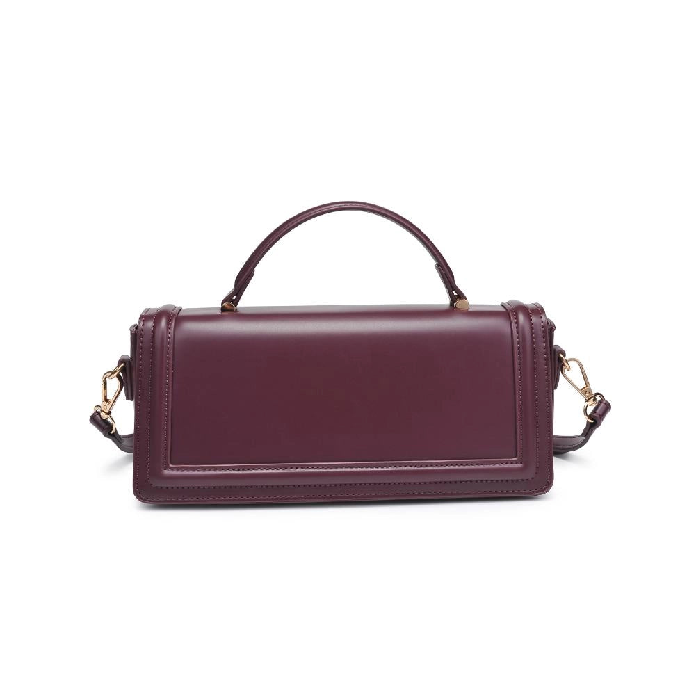 Ruby East West Top Handle Crossbody - Wine