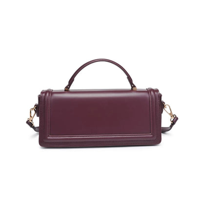 Ruby East West Top Handle Crossbody - Wine