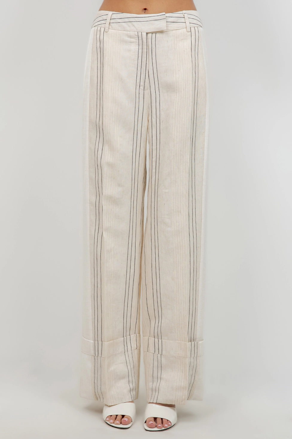 Vivvy Linen Cuff Trouser
