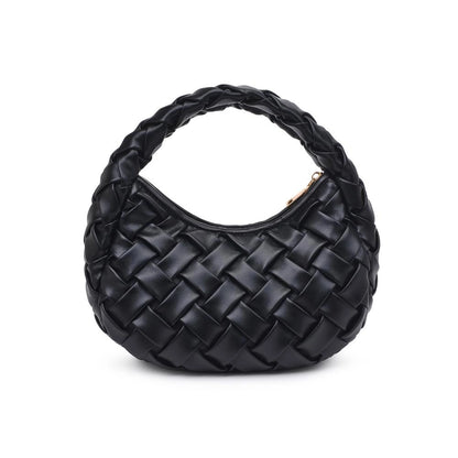 Noreen Woven Clutch - Black