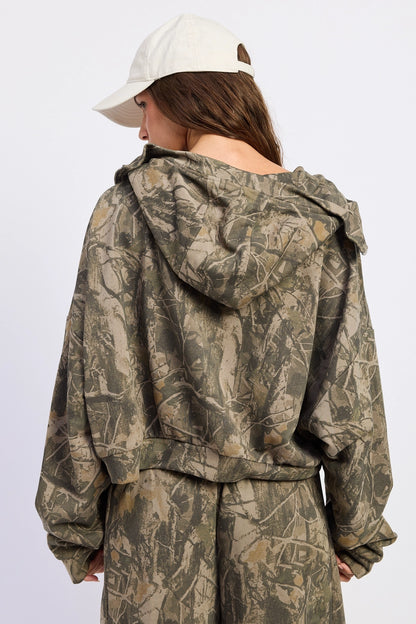Zip Up Camo Jacket